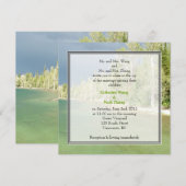 Uitnodigingen voor een landschapsfotobruiloft. Gra (Voorkant / Achterkant)