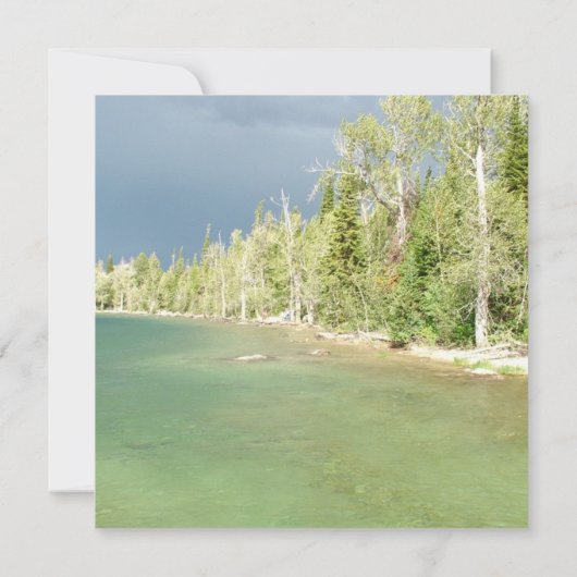 Uitnodigingen voor een landschapsfotobruiloft. Gra (Achterkant)