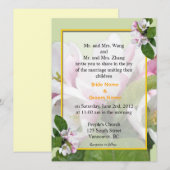 Uitnodigingen voor een lappelbloesems (Voorkant / Achterkant)