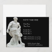 Uitnodigingen voor een mannelijk beeld (Voorkant / Achterkant)