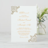 Uitnodigingen voor een moslimbruiloft (Staand voorkant)