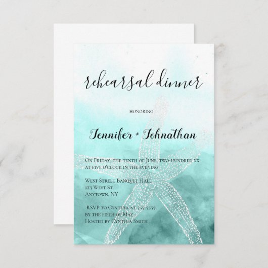 Uitnodigingen voor een nautisch repetitiediner van (Voorkant / Achterkant)