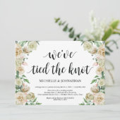 Uitnodigingen voor een neutrale bruiloft na een el (Staand voorkant)