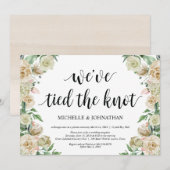 Uitnodigingen voor een neutrale bruiloft na een el (Voorkant / Achterkant)