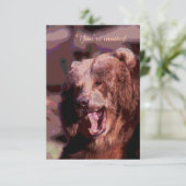 Uitnodigingen voor een op maat gemaakt beer (Staand voorkant)