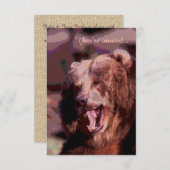 Uitnodigingen voor een op maat gemaakt beer (Voorkant / Achterkant)