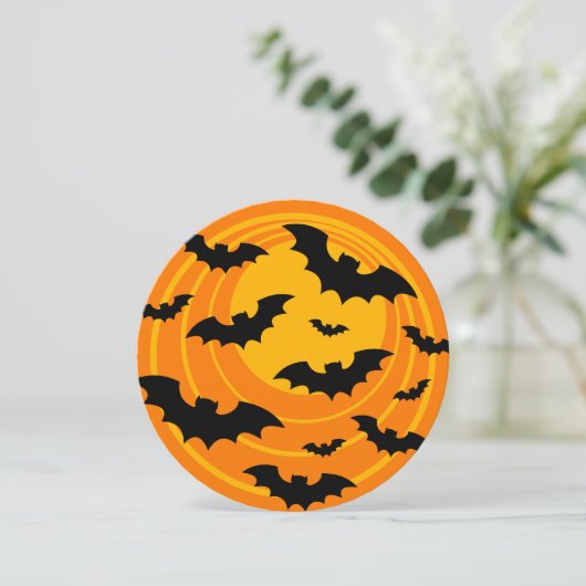 Uitnodigingen voor een op maat gesneden halloween- (Staand voorkant)