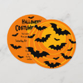 Uitnodigingen voor een op maat gesneden halloween- (Voorkant / Achterkant)