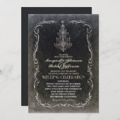 Uitnodigingen voor een , oude kroonkroonkroonkroon (Voorkant / Achterkant)