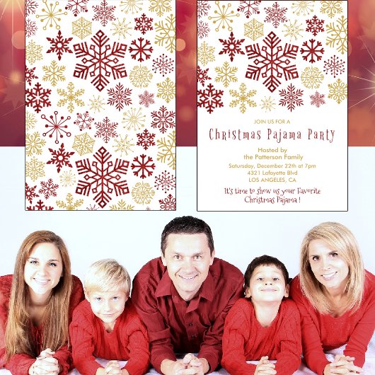 Uitnodigingen voor een pyjamafeest voor volwassene