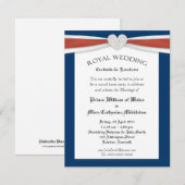 Uitnodigingen voor een royal wedding kijkfeest thu (Voorkant / Achterkant)