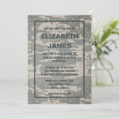 Uitnodigingen voor een  Rustische bruiloft (Staand voorkant)