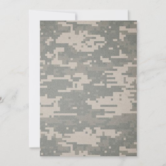 Uitnodigingen voor een  Rustische bruiloft (Achterkant)