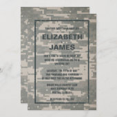 Uitnodigingen voor een  Rustische bruiloft (Voorkant / Achterkant)