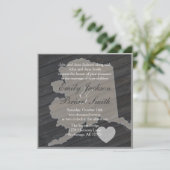 Uitnodigingen voor een trouwe bruiloft van Alaska (Staand voorkant)