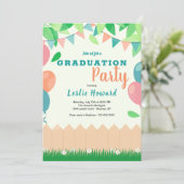 Uitnodigingen voor een tuinfeest (Staand voorkant)