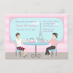 Uitnodigingen voor een verjaardagsfeestje in Cafe 