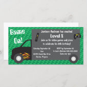 Uitnodigingen voor een verjaardagsfeestje met een  (Voorkant / Achterkant)