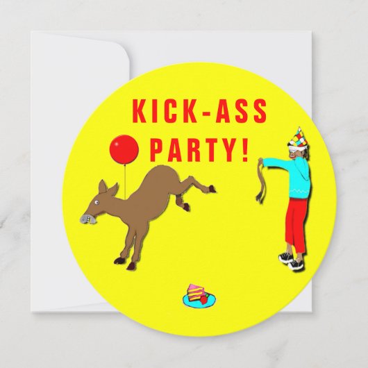 Uitnodigingen voor een verjaardagsfeestje voor vol (Voorkant)