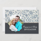 Uitnodigingen voor een verlovingsfeest met foto (Voorkant)