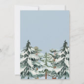 Uitnodigingen voor een winterse baby shower babysh (Achterkant)