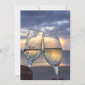 Uitnodigingen voor een zonsondergang op het strand (Achterkant)