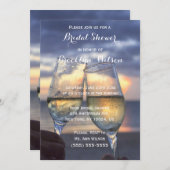 Uitnodigingen voor een zonsondergang op het strand (Voorkant / Achterkant)