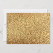 Uitnodigingen voor een zwart en goudbruidbruin (Achterkant)