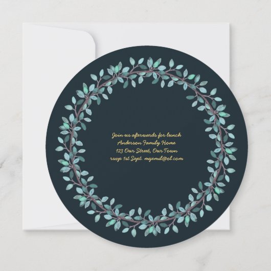 Uitnodigingen voor Eerste Heilige Communie Jongens (Achterkant)