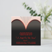 Uitnodigingen voor einbal formal in black tie-stij (Staand voorkant)