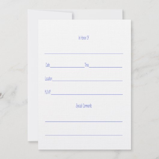 Uitnodigingen voor einde Chemo Partij (Achterkant)