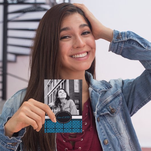 Uitnodigingen voor eindexamenfeest [Turkoois]