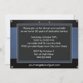 Uitnodigingen voor elegante foto-pensionering (Achterkant)