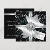 Uitnodigingen voor elegante verlovingsfeesten (Voorkant / Achterkant)