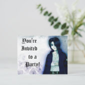 Uitnodigingen voor emo-jongen (Staand voorkant)