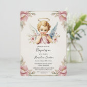 Uitnodigingen voor engelendoop (Staand voorkant)