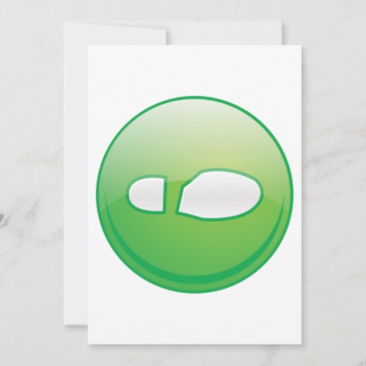 Uitnodigingen voor enkele voetafdruk (Voorkant)