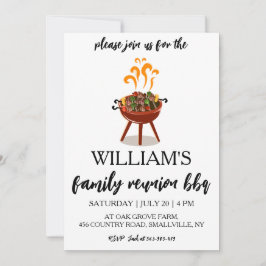 Uitnodigingen voor familiereünie BBQ Cookout