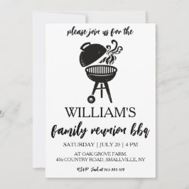 Uitnodigingen voor familiereünie BBQ Cookout