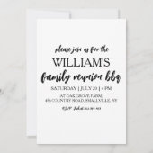 Uitnodigingen voor familiereünie BBQ Cookout (Achterkant)