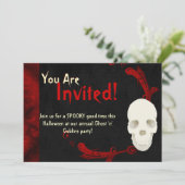 Uitnodigingen voor Fanged Skull (Staand voorkant)