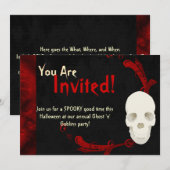 Uitnodigingen voor Fanged Skull (Voorkant / Achterkant)