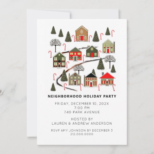 Uitnodigingen voor feestdag (Voorkant)