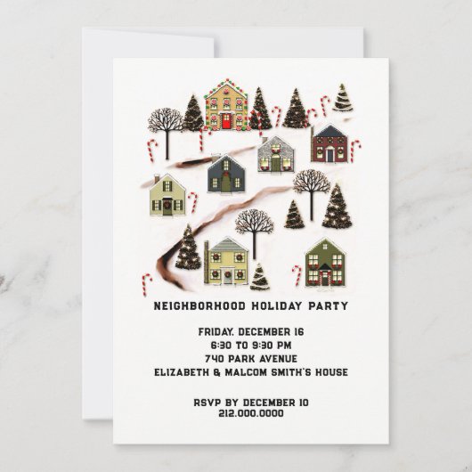 Uitnodigingen voor feestdag (Voorkant)