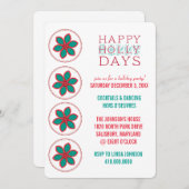 Uitnodigingen voor feestdag (Voorkant / Achterkant)