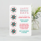 Uitnodigingen voor feestdag (Staand voorkant)