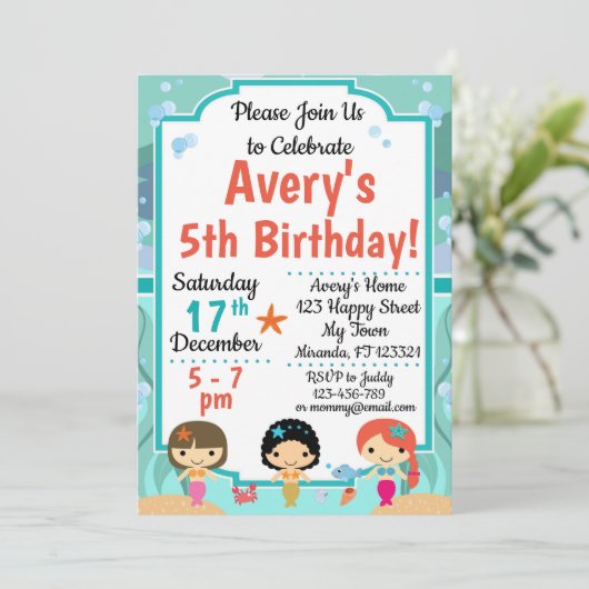 Uitnodigingen voor feestdagen (Staand voorkant)