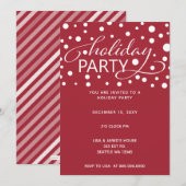 Uitnodigingen voor feestdagen in Confetti (Voorkant / Achterkant)