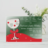 Uitnodigingen voor feestdagen of kerstfeestdagen (Staand voorkant)