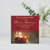 Uitnodigingen voor feestdagen of kerstfeestdagen (Staand voorkant)